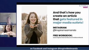 how-to-get-featured-with-amanda-rivera Amanda Rivera on KNOWN Live teaching how to get featured in major media outlets