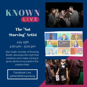 7-15-20 KNOWN Live! - drawing booth