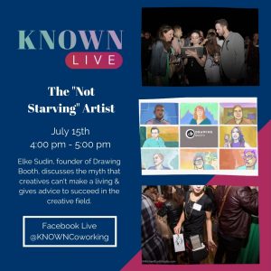 7-15-20 KNOWN Live! - drawing booth 7-15-20 KNOWN Live! - drawing booth
